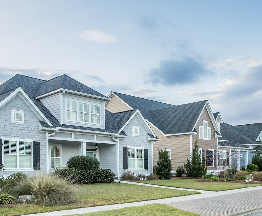 Homes in a neighborhood